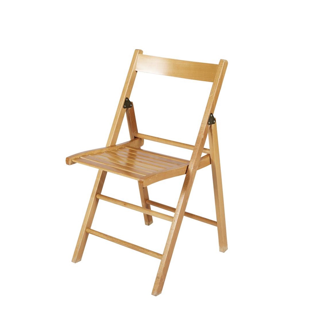 Location chaise pliante en bois repas Saint-Etienne