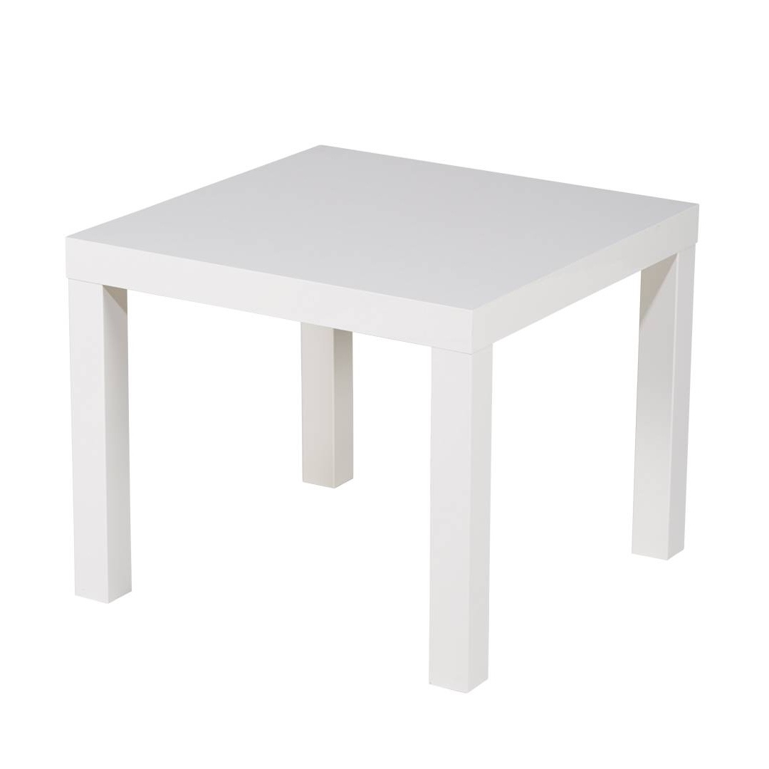 Location table basse carrée blanche pour salon à Lyon